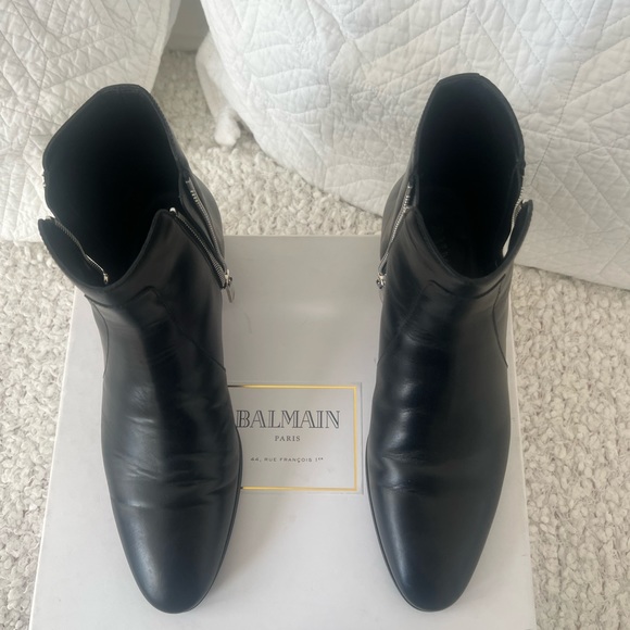 Balmain Chelsea style ankle boots with zipper on both sides. - Picture 6 of 10